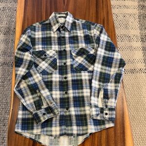 Vintage plaid Button-Up flannel shirt